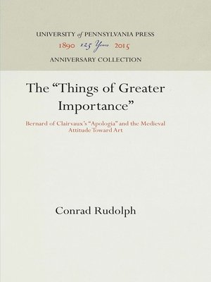 cover image of The "Things of Greater Importance"